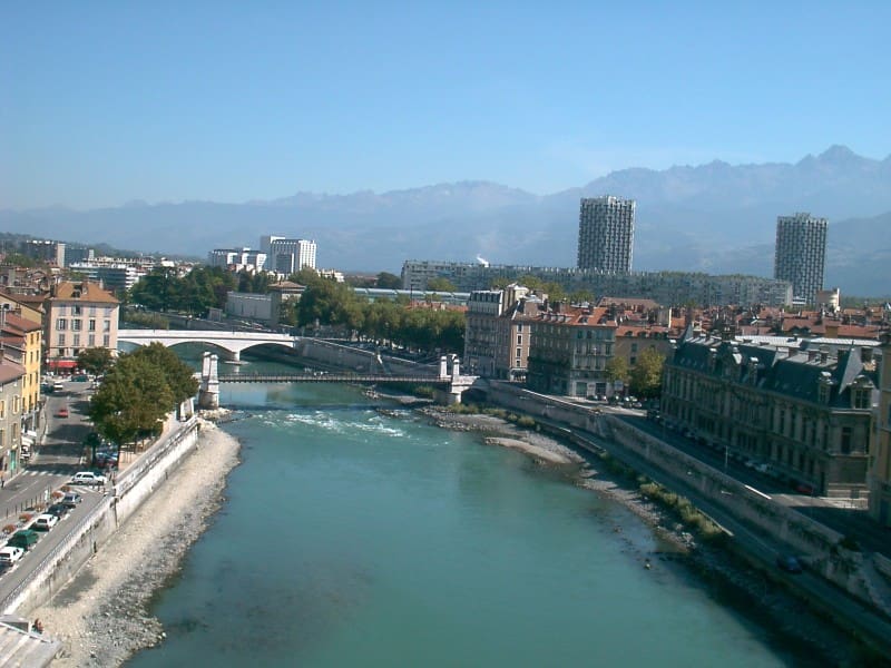 Panoramic view of Grenoble