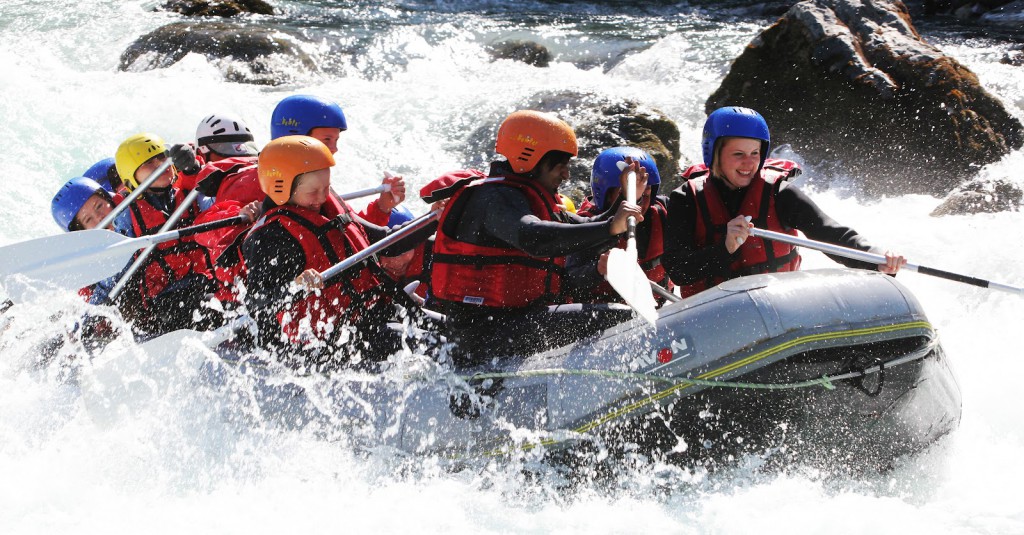 White water rafting in the French Alps