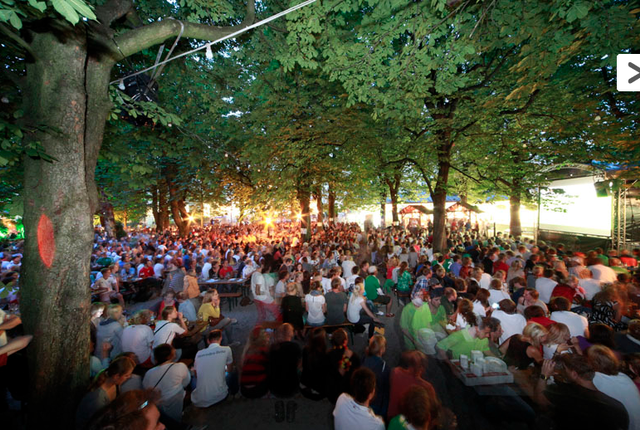 Hofbräukeller am Wiener Platz beer garden in bavaria