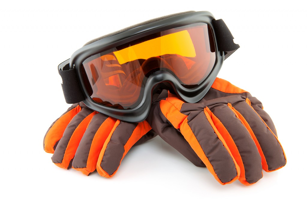 Ski Goggles And Gloves