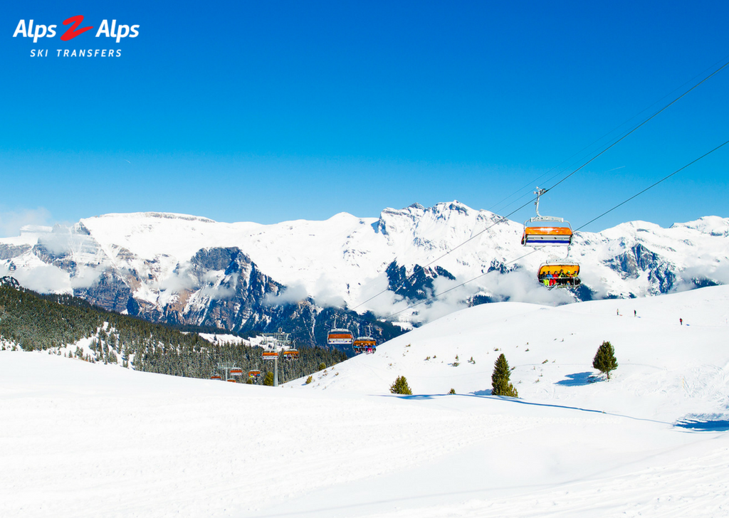 Swiss alps chair lift