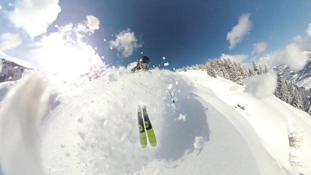 Extreme alpine skiing