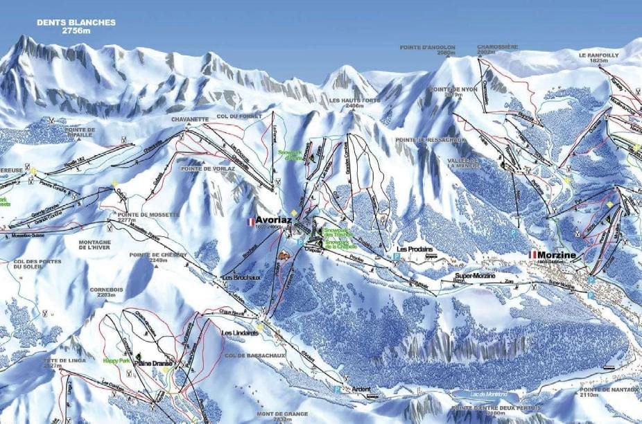 Avoriaz Ski Resort Map
